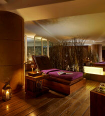 Cosy seating area at Park Place Apartments with dim lighting and relaxing ambience.